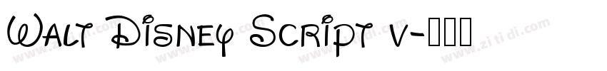 Walt Disney Script v字体转换